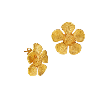 Ohrring aus Messing, vergoldet